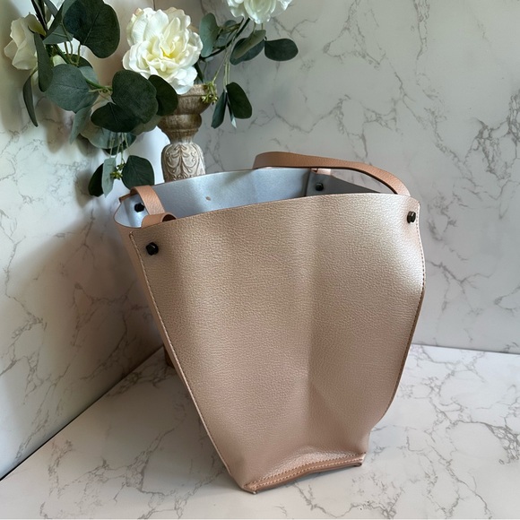 Neiman Marcus Rose Gold Shimmer Tote - Picture 8 of 11